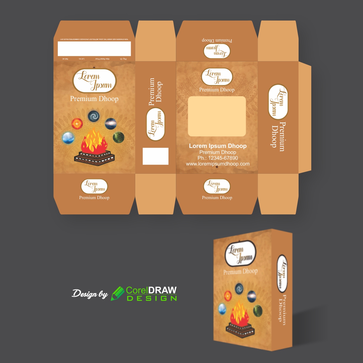 Premium Dhoop Package Design