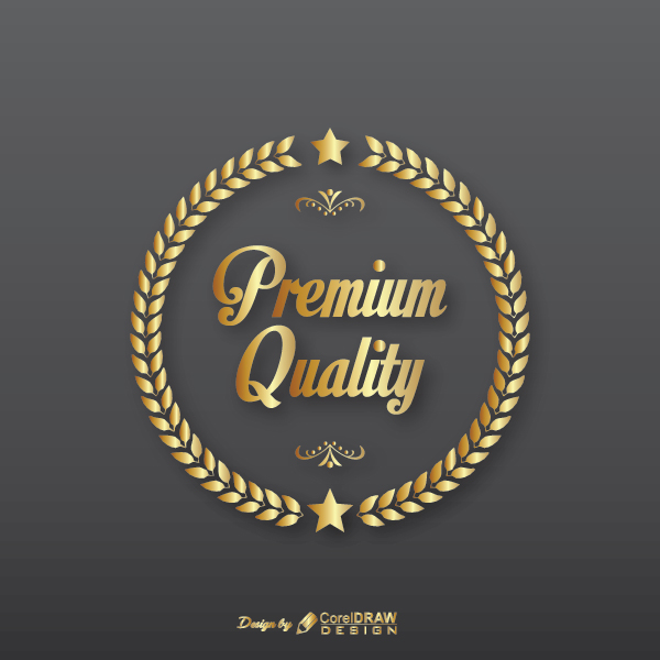 Premium Quality Golden Badge Free Vector AI EPS Download Trending 2021 Free