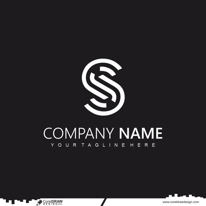 Premium s logo design template cdr