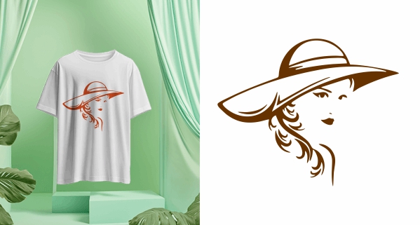 Print T-Shirt Logo Vector Design & Creativity For Free In CDR file