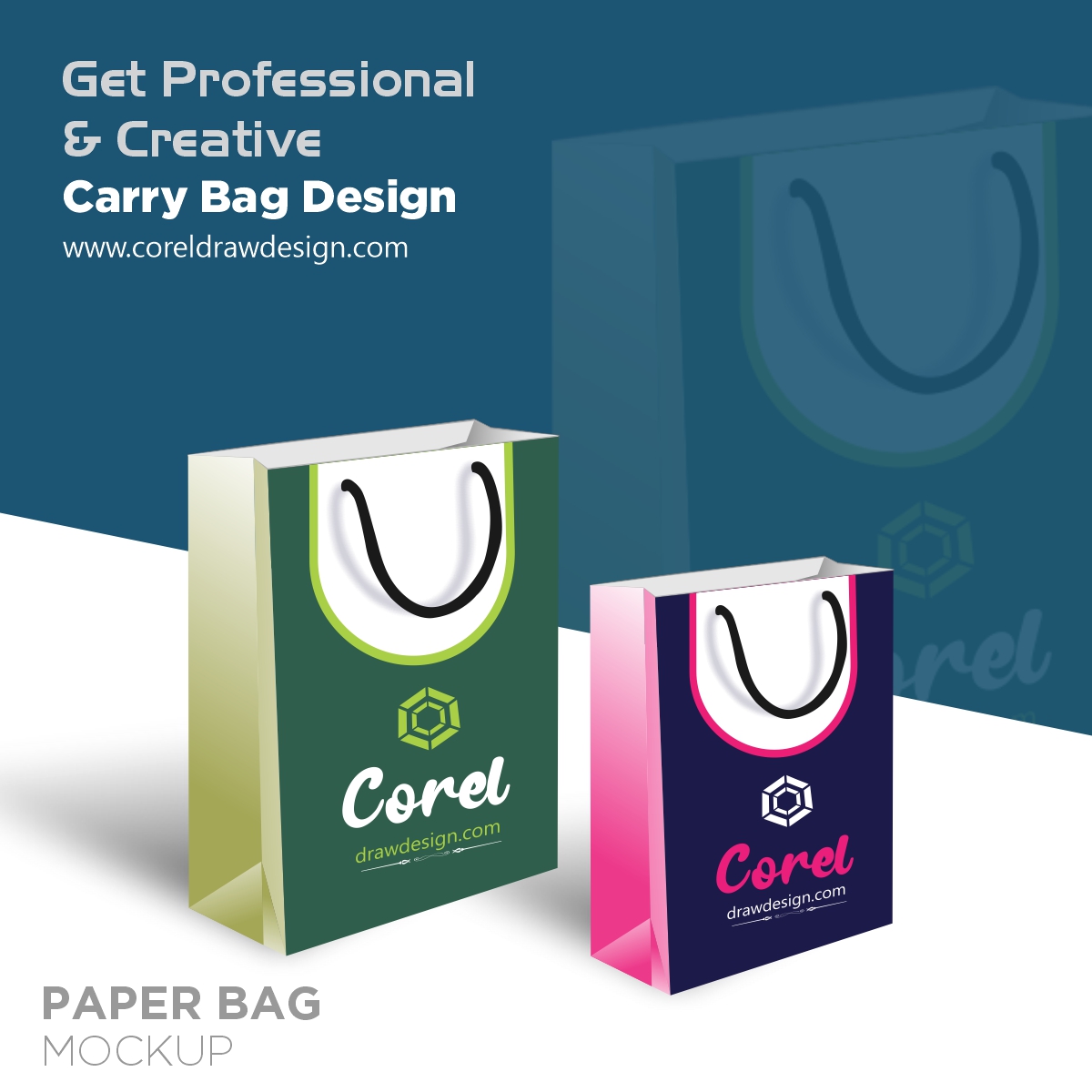 Paper Bag Design Template Ai