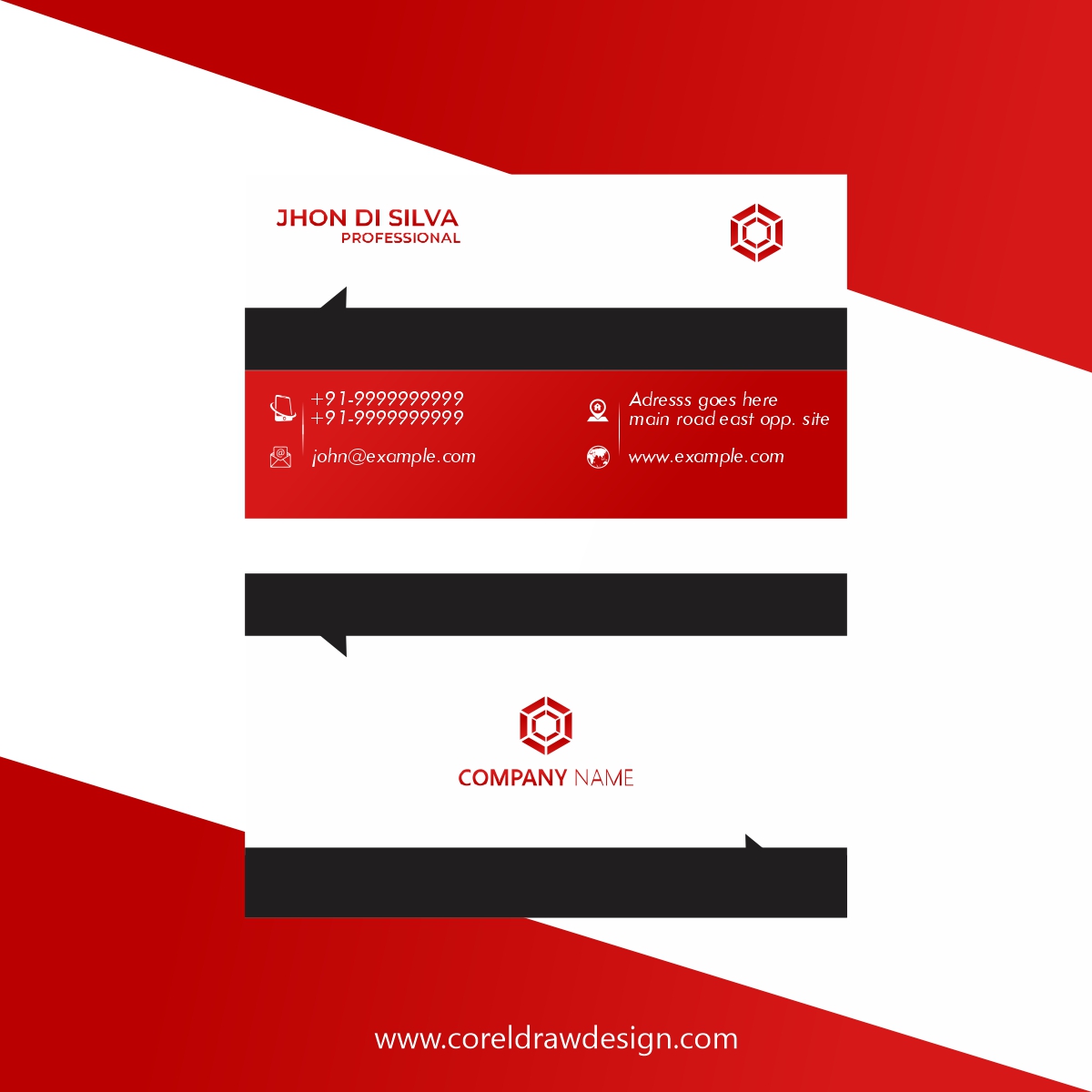 Download Download Professional Business Card Mockup Free Design | CorelDraw Design (Download Free CDR ...