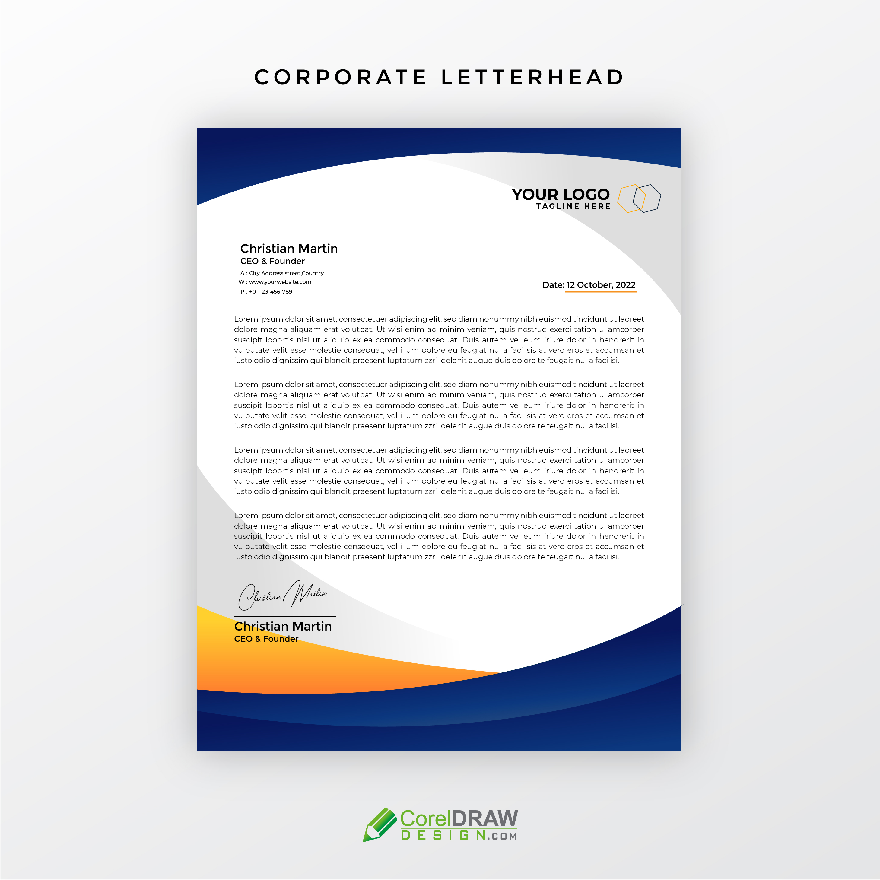 Professional Company Corporate letterhead