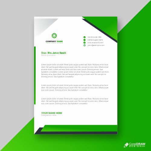 professional letterhead graphic design free download