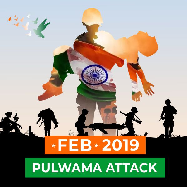 Pulwama Attack, Soldiers, Black Day Image