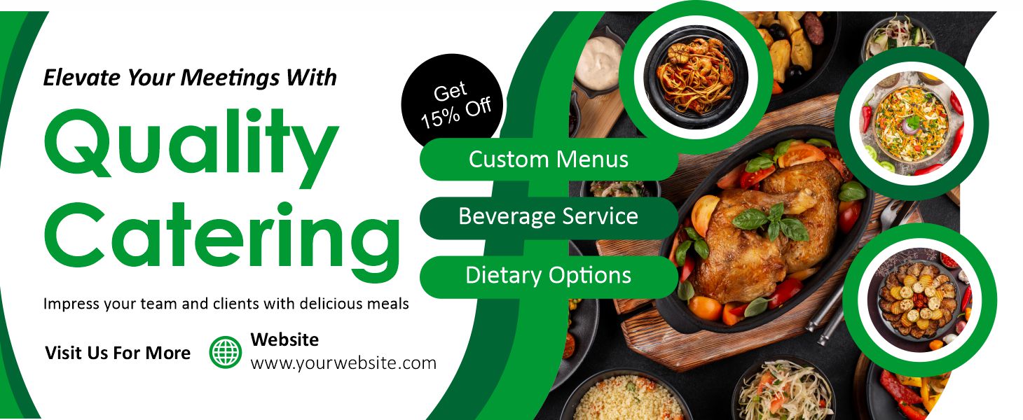 Quality Catering fast food poster design download for free