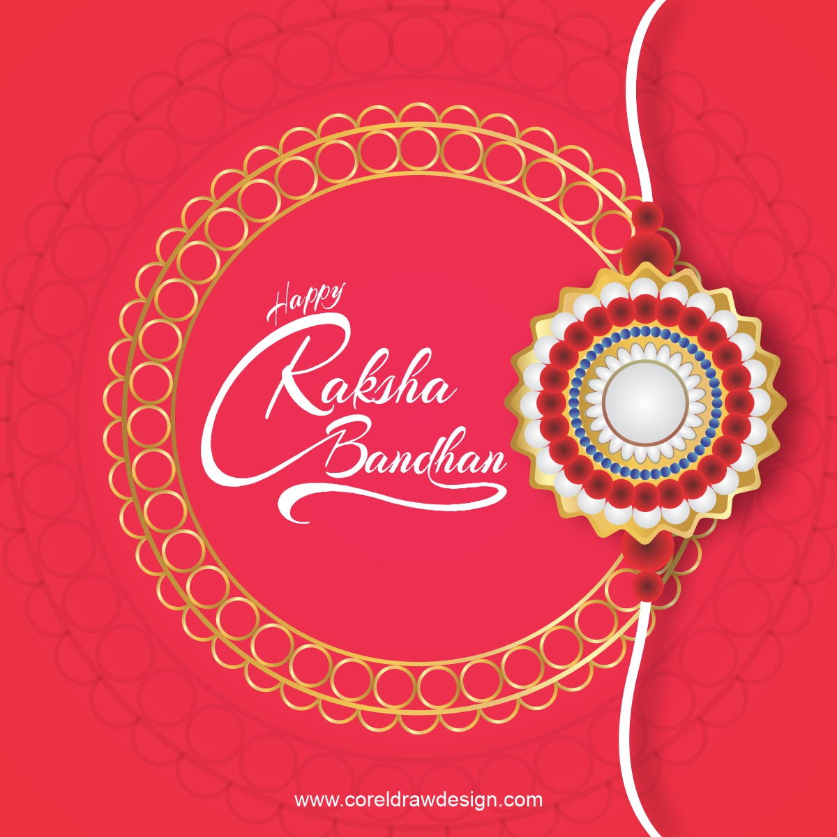 Happy Raksha Bandhan Background Design Graphic by Ju Design  Creative  Fabrica