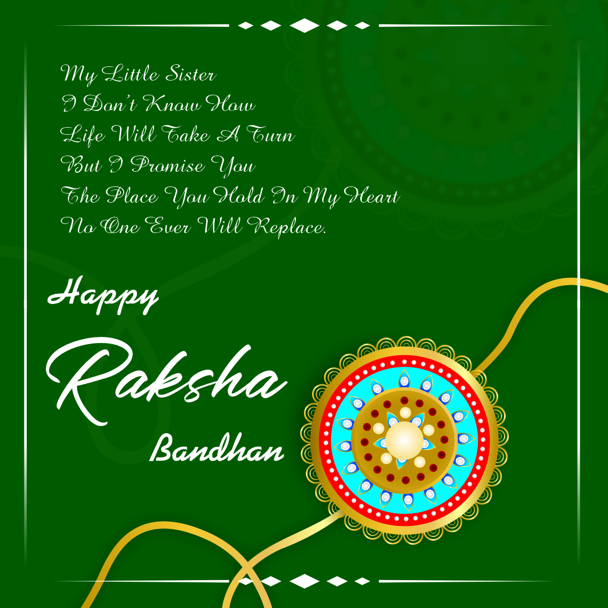 Download Rakhi design for happy raksha bandhan background ...