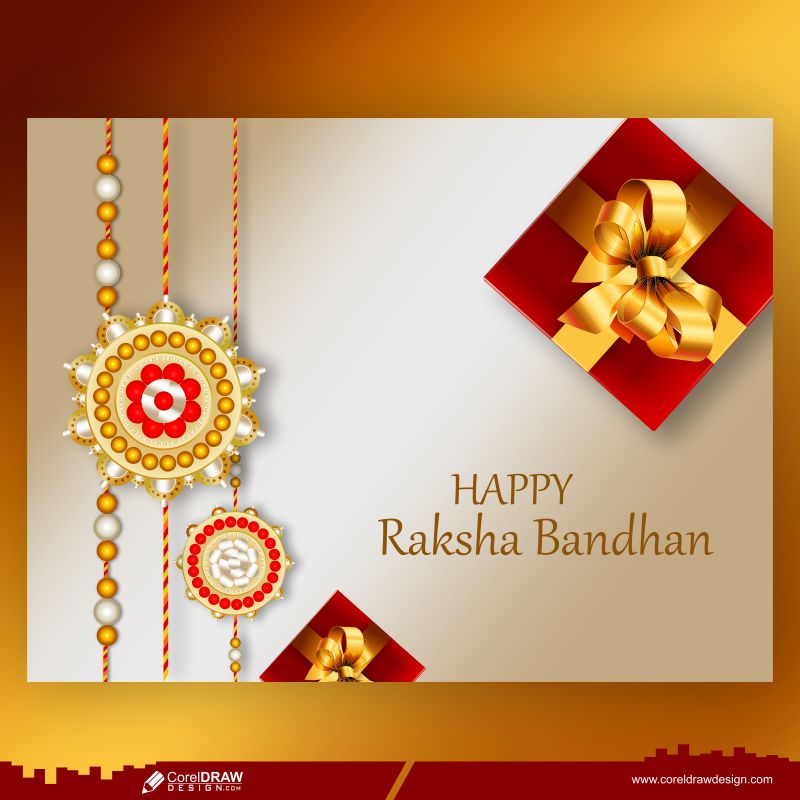 Raksha Bandhan Beautiful Traditional Banner Design Free Vector