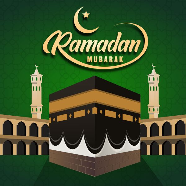 ramadan kareem islamic arabic green vector, illustration