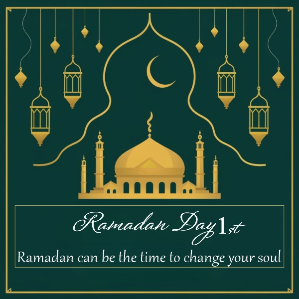 Ramadan mubarak day 1 thought download image HD for free