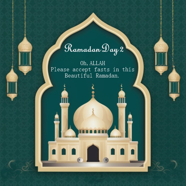 ramadan mubarak day 2 thought download image HD for free