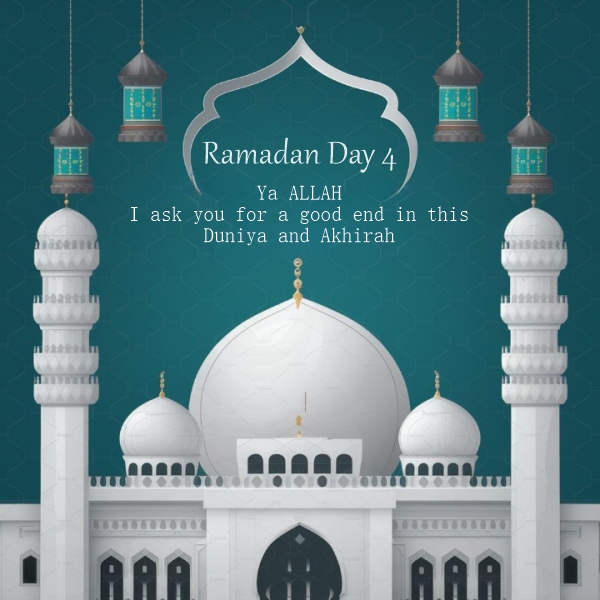 Ramadan mubarak day 4 thought download image HD for free