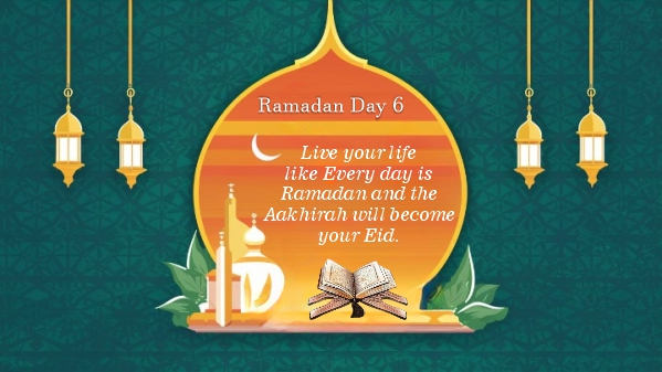 ramadan mubarak day 6  thought download image HD for free