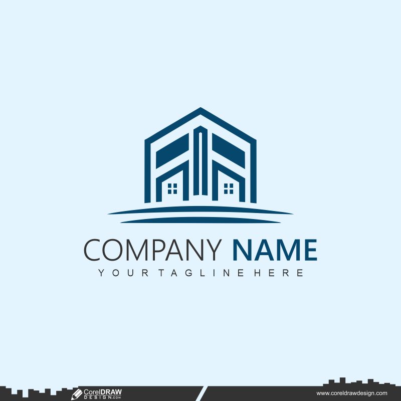 real estate customizable logo design templates cdr