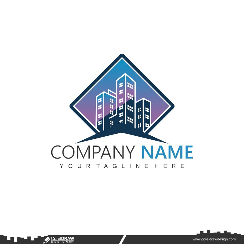 Real Estate Customizable Logo Vector Design Cdr