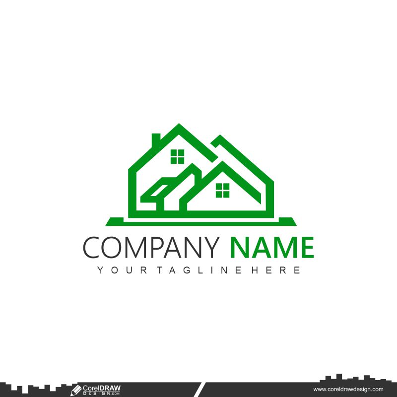 Real Estate Customizable Logo Vector Design Free Cdr