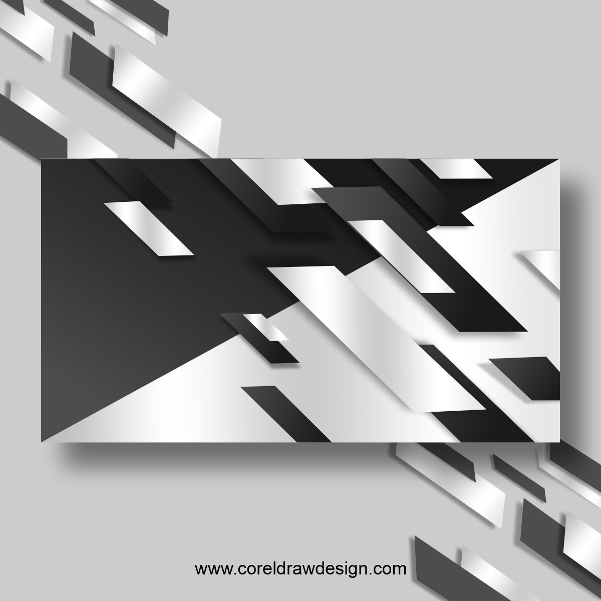 Realistic Flowing Glossy White & Grey Background Free Vector
