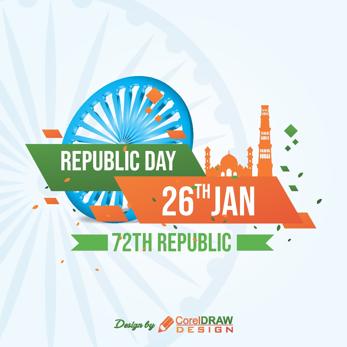 Republic day creative 26th jan 2021 trending cdr file download
