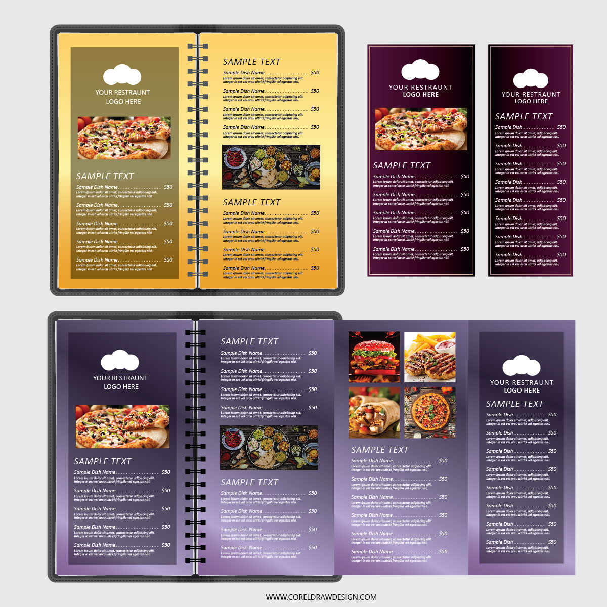 Download Restaurant Menu Card Template CorelDraw Design Download 