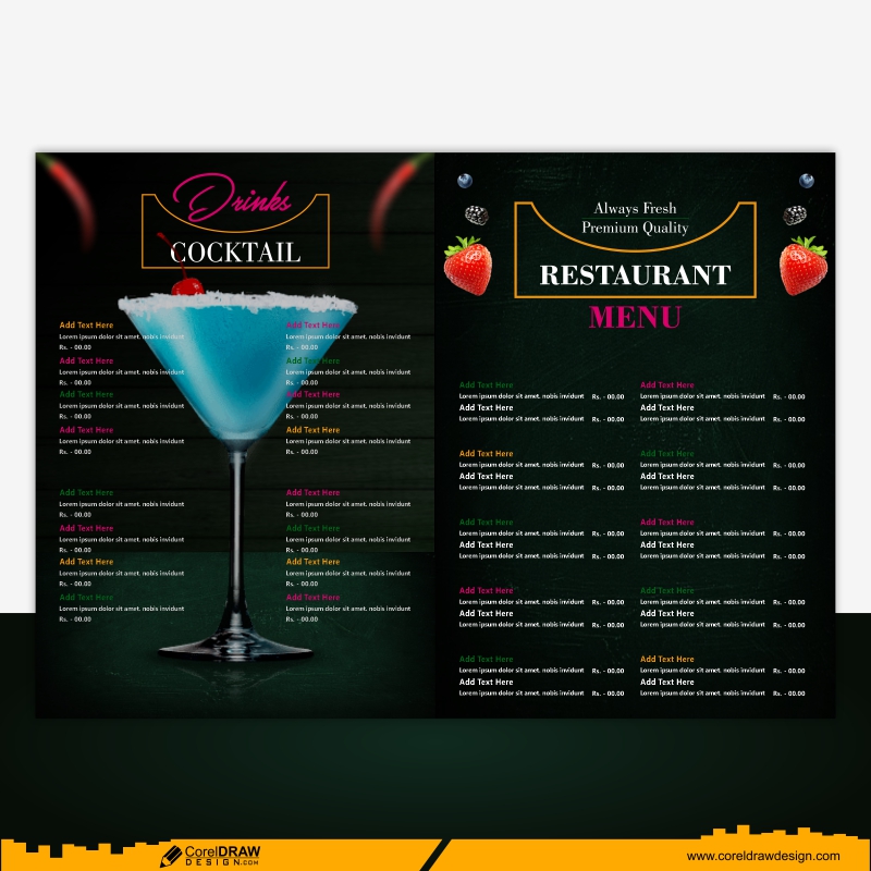 Restaurant Menu Special Offer For Business Lunch Design Elements Free Vector