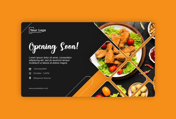 Restaurant Opening Design & Creativity for free In Corel Draw Design 2024