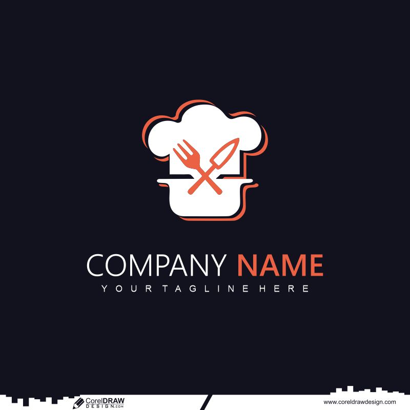 restaurants logo design template cdr