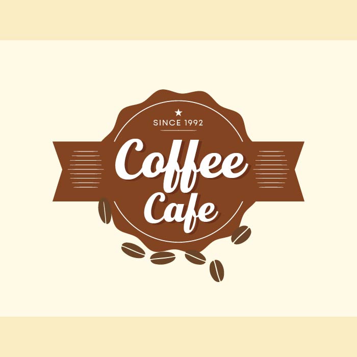 Retro Vintage Coffee Logo vector design concept for cafe and restaurant emblem Coffee Shop vector design for Logo icon label  badge sign and symbol stock illustration