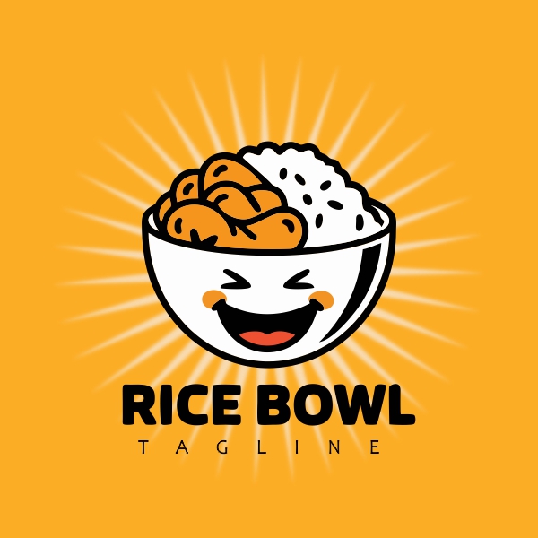 Rice Bowl Logo Vector Art Illustrations for Free Download CDR on CorelDrawDesign