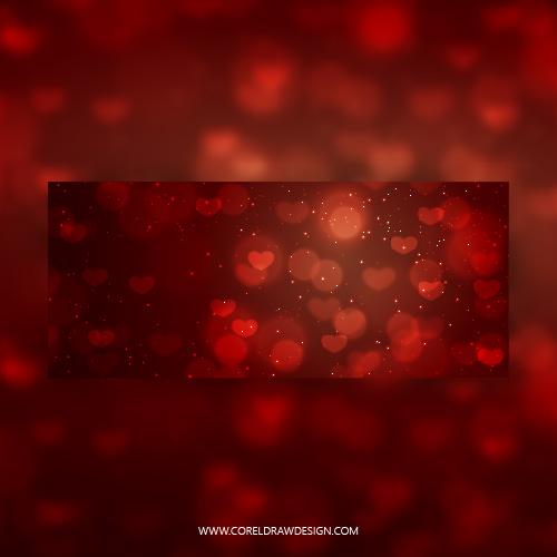 Romantic Blurry Heart Background