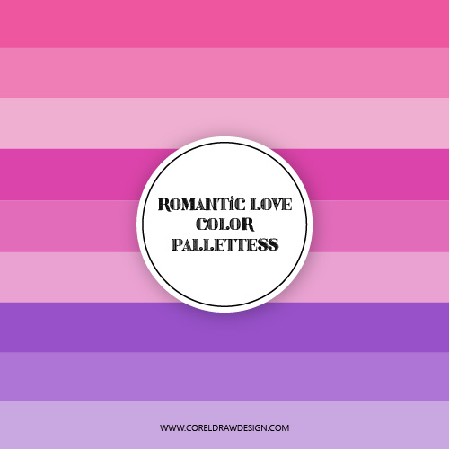 Romantic Love Color Pallettes