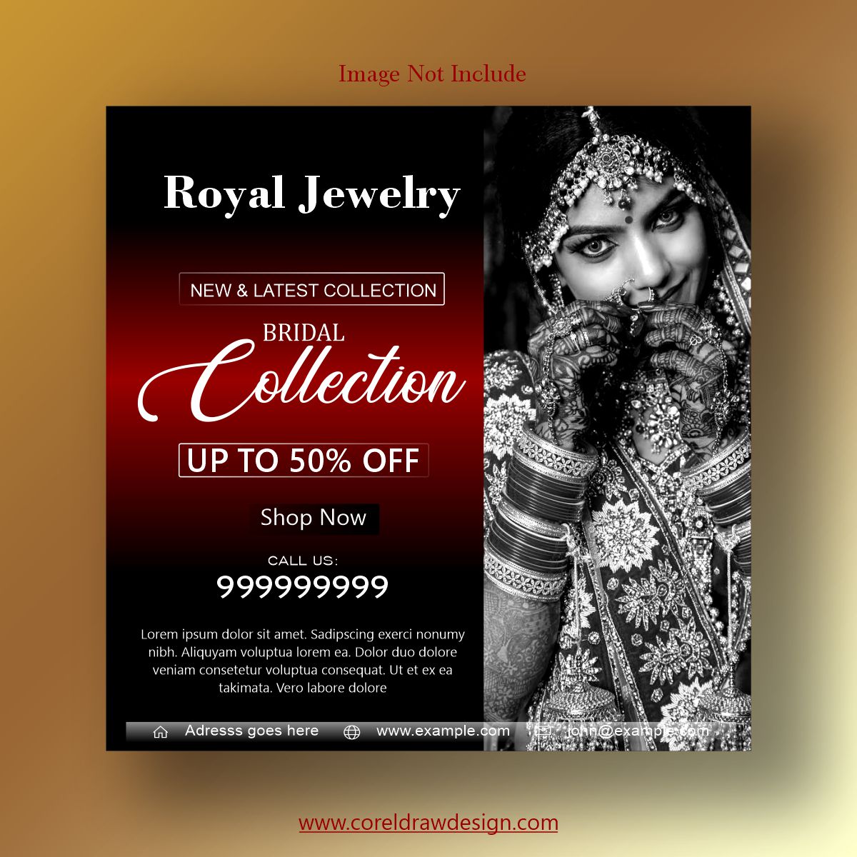 Royal Jewelry Bridal Collection Template Design