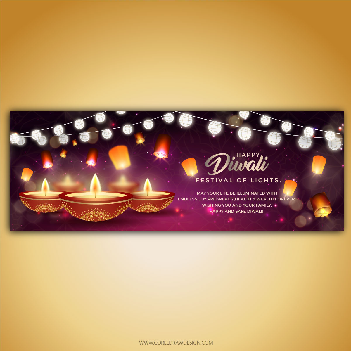 Royal Luxury Diwali Banner Template