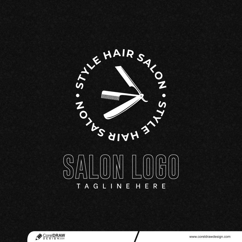 The Royal Hair Salon Logo PNG Vector CDR Free Download
