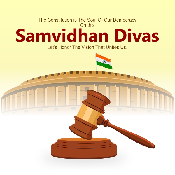 Samvidhan Diwas 26 November Vector Banner Creative Design For Free In CDR file