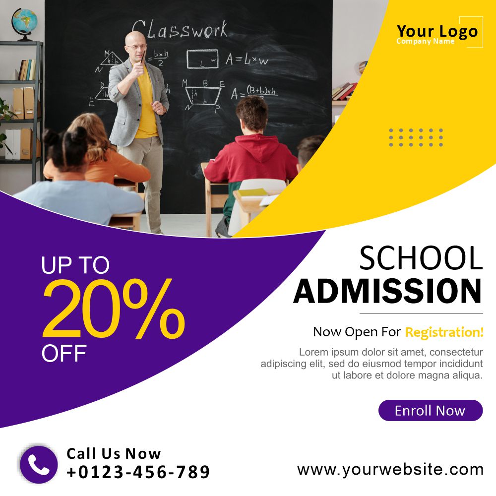 School Admission Open 2024 Back To School Design and Creativity For free in Corel Draw Design