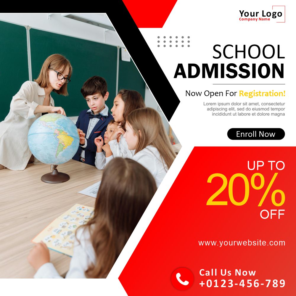 School Admission Open 2024 Back To School Design and Creativity For free in Corel Draw Design