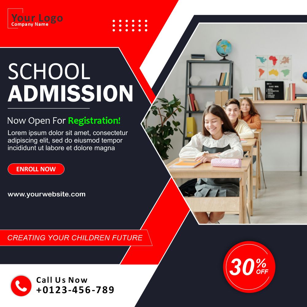 School Admission Open 2024 Back To School Design and Creativity For free in Corel Draw Design