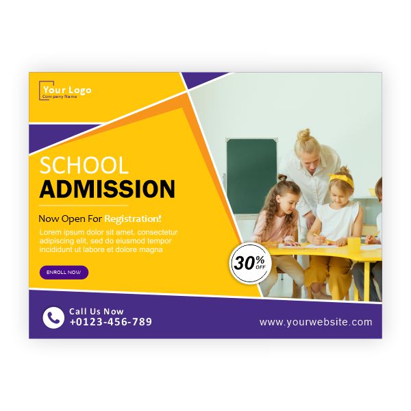 School Admission Open 2024 Back To School Design and Creativity For free in Corel Draw Design