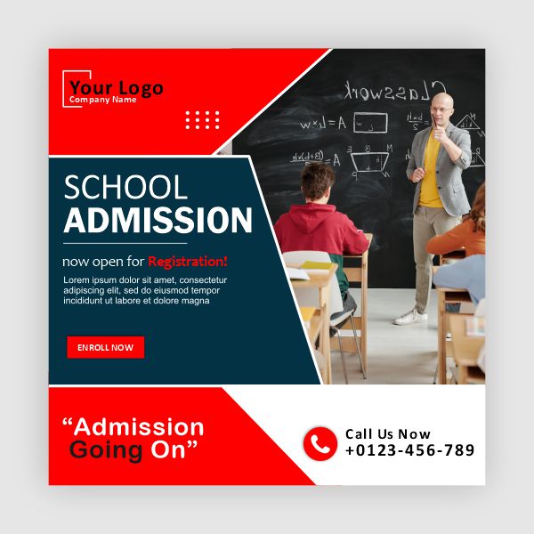 School Admission Open 2024 Back To School Design and Creativity For free in Corel Draw Design 2024