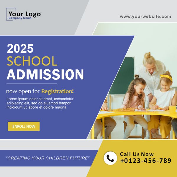 School Admission Open 2024 Back To School Design and Creativity For free in Corel Draw Design 2024