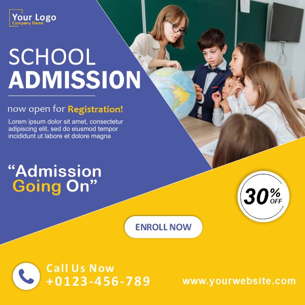 School Admission Open 2024 Back To School Design and Creativity For free in Corel Draw Design 2024