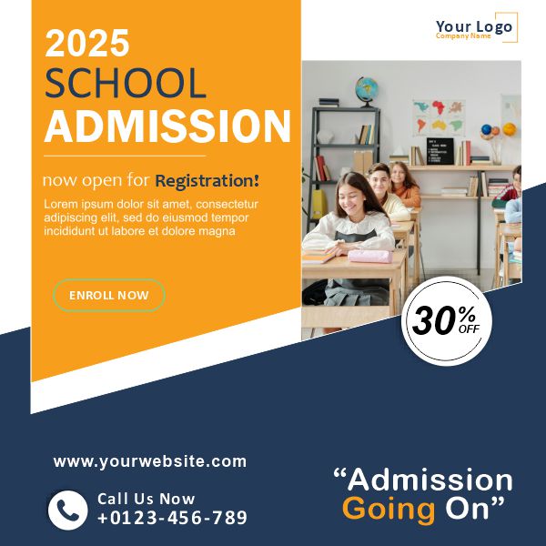 School Admission Open 2024 Back To School Design and Creativity For free in Corel Draw Design 2024