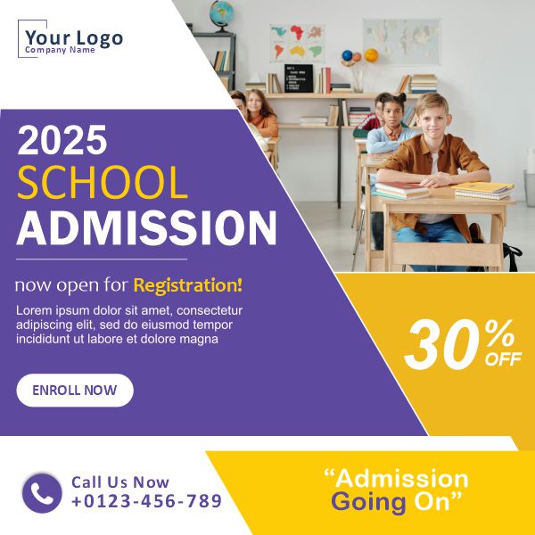 School Admission Open 2024 Back To School Design and Creativity For free in Corel Draw Design 2024