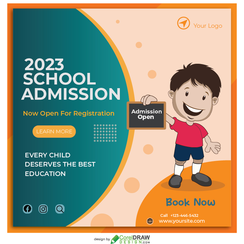 Download School Admission Open Poster Design Illustration Free Vector |  CorelDraw Design (Download Free CDR, Vector, Stock Images, Tutorials, Tips  & Tricks)