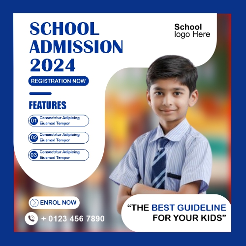 School Admission Poster And Banner Vector Design Download For Freee