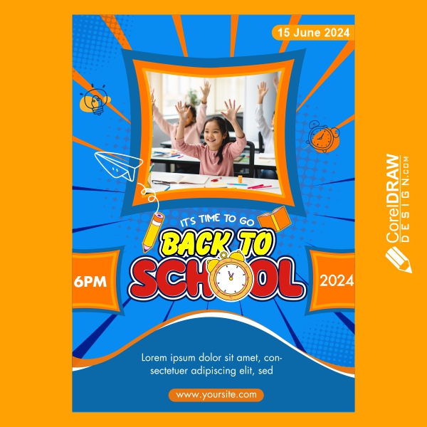 School Admission Promotional Banner And Poster Template Design Download For Free