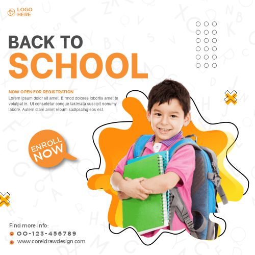 School Education Admission Template Premium Vactor