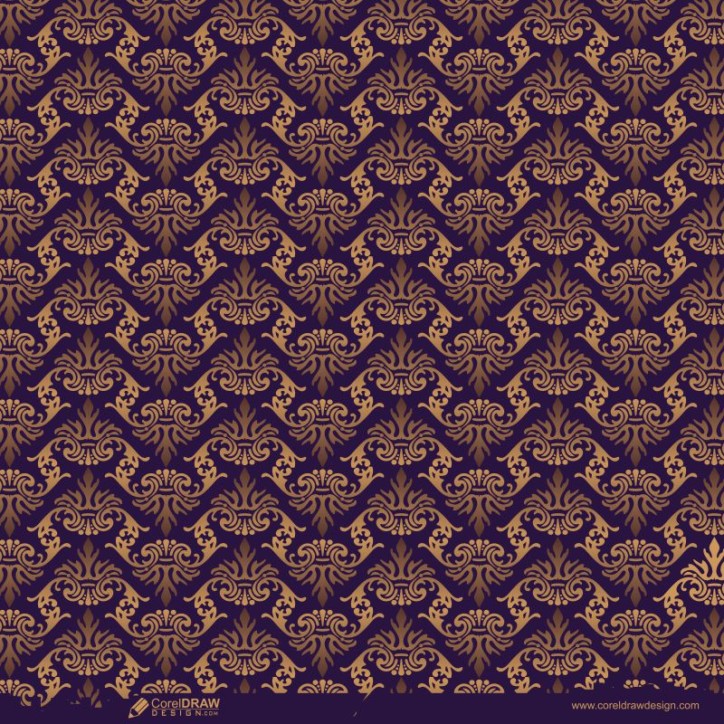 Seamless Golden Minimalistic Patterns Vector Background