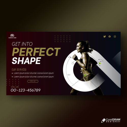 Shape Your Body Poster Template Free Vector